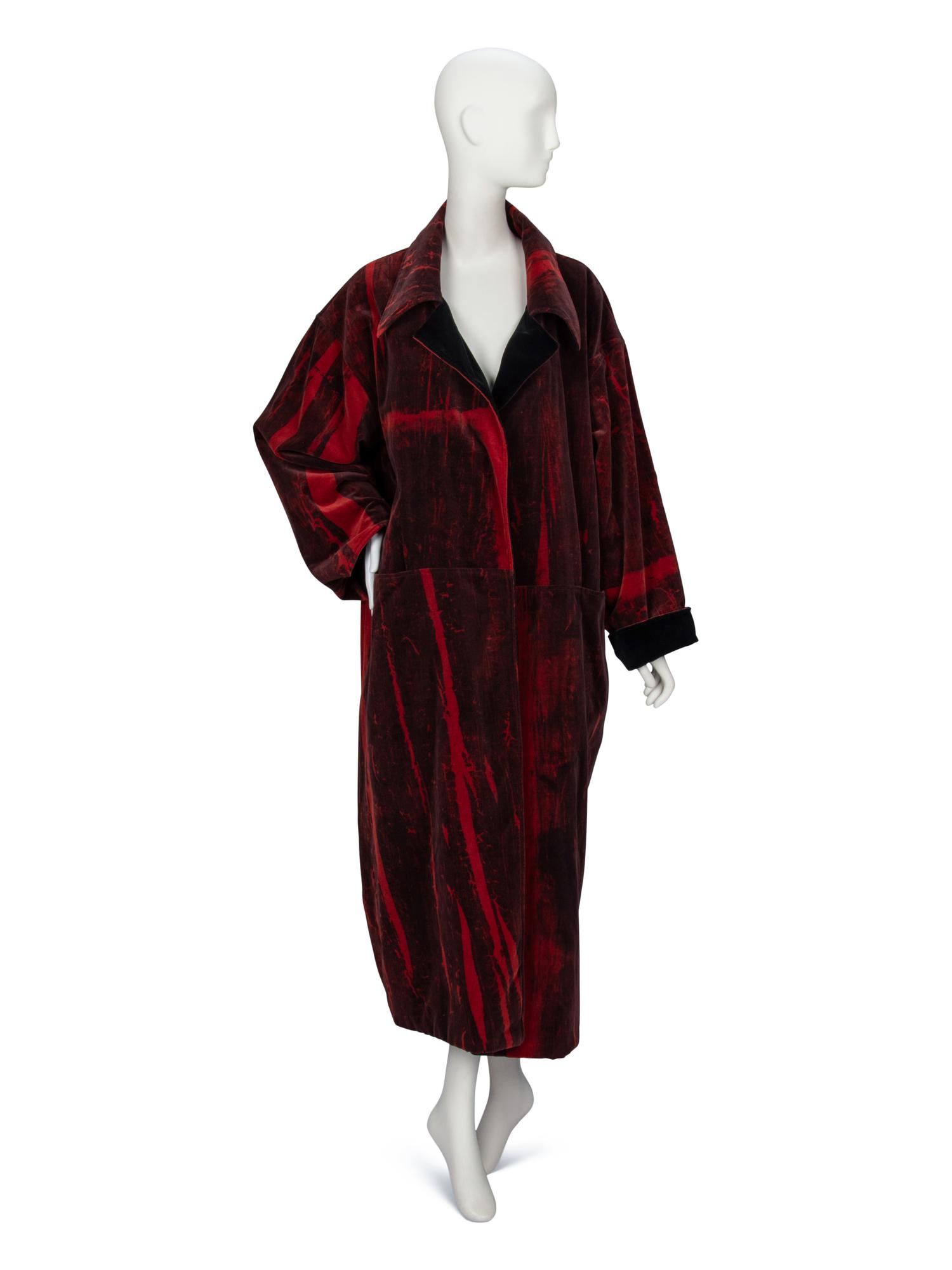 Robave, by Nick Cave & Jeffrey Roberts; Long Velvet Reversible Coat