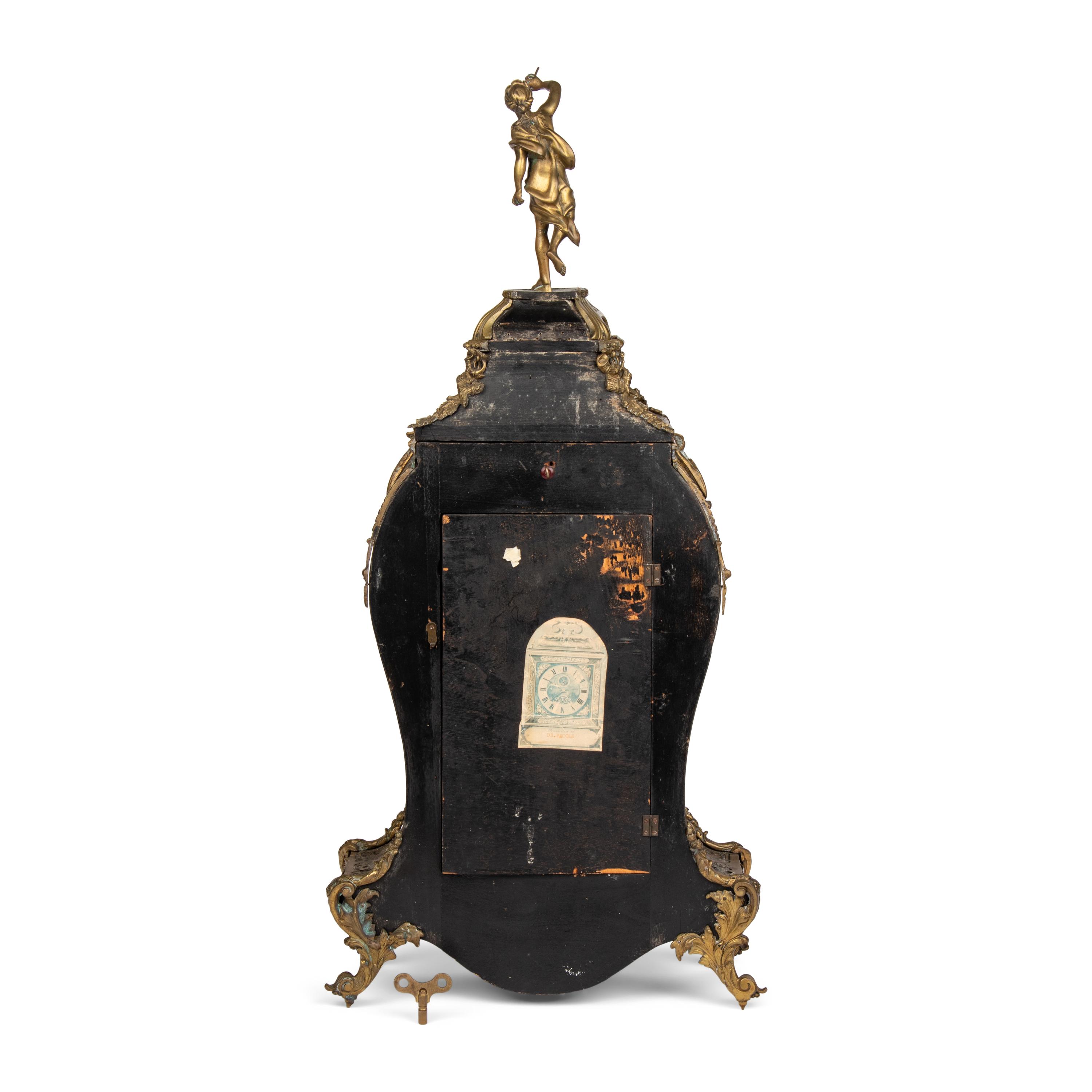 A Napoleon III Gilt Bronze Mounted Boulle Marquetry Bracket Clock