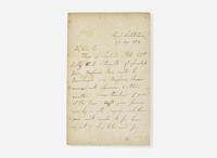 [Science, Medicine & Mathematics] Faraday, Michael: Autograph Letter, signed