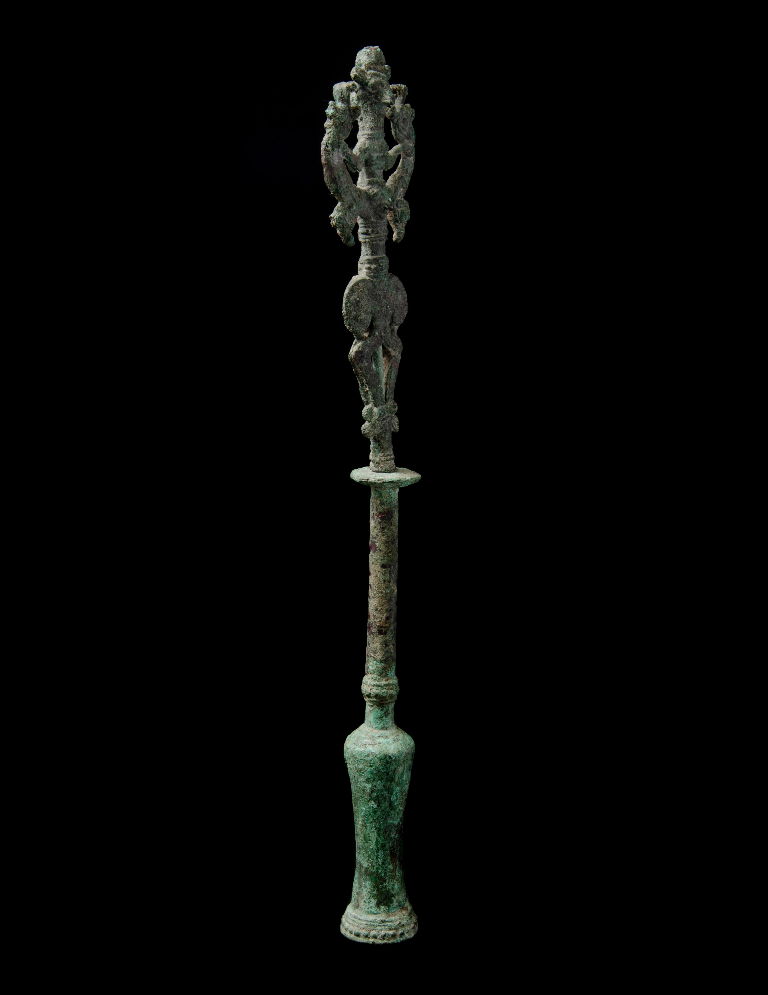 A Luristan Bronze Standard Finial with the Master of the Animals