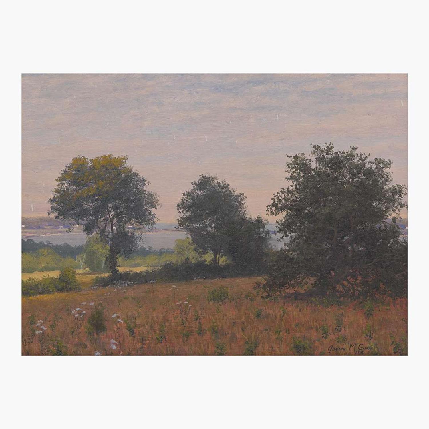 Joseph McGurl (American, B. 1958) Through the Trees
