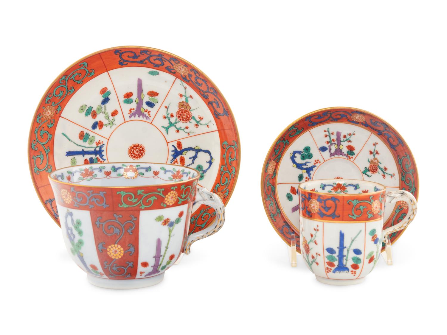 A Collection of Herend Red Dynasty Porcelain Articles