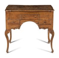 A Continental Walnut Dressing Table