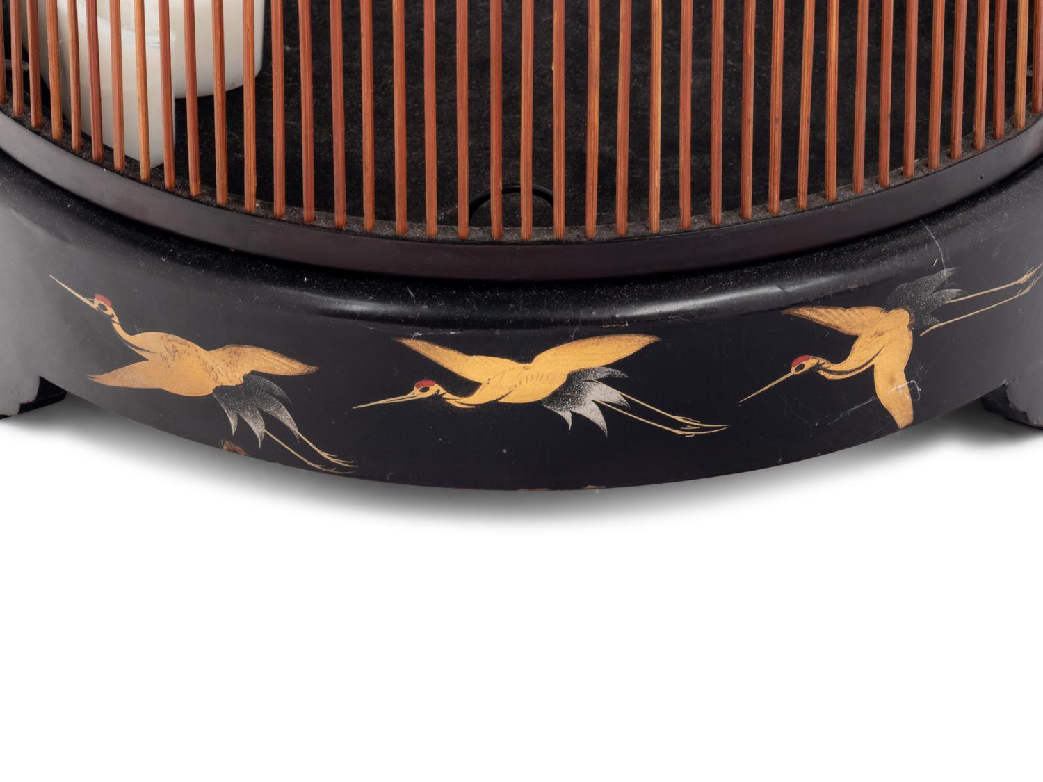 A Japanese Bamboo Bird Cage