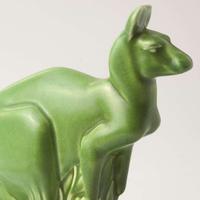 A Wedgwood John Skeaping (1901-1980) Designed Green-Glazed Kangaroo Figure UK, 1930s