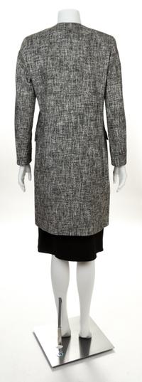 An Etro Black and White Tweed Coat and Skirt Ensemble Jacket size 42; Skirt size 44.
