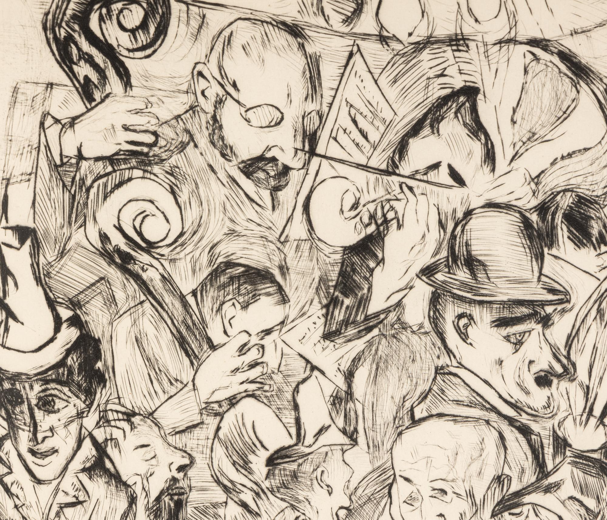 Cafémusik (from Gesichter ), 1918