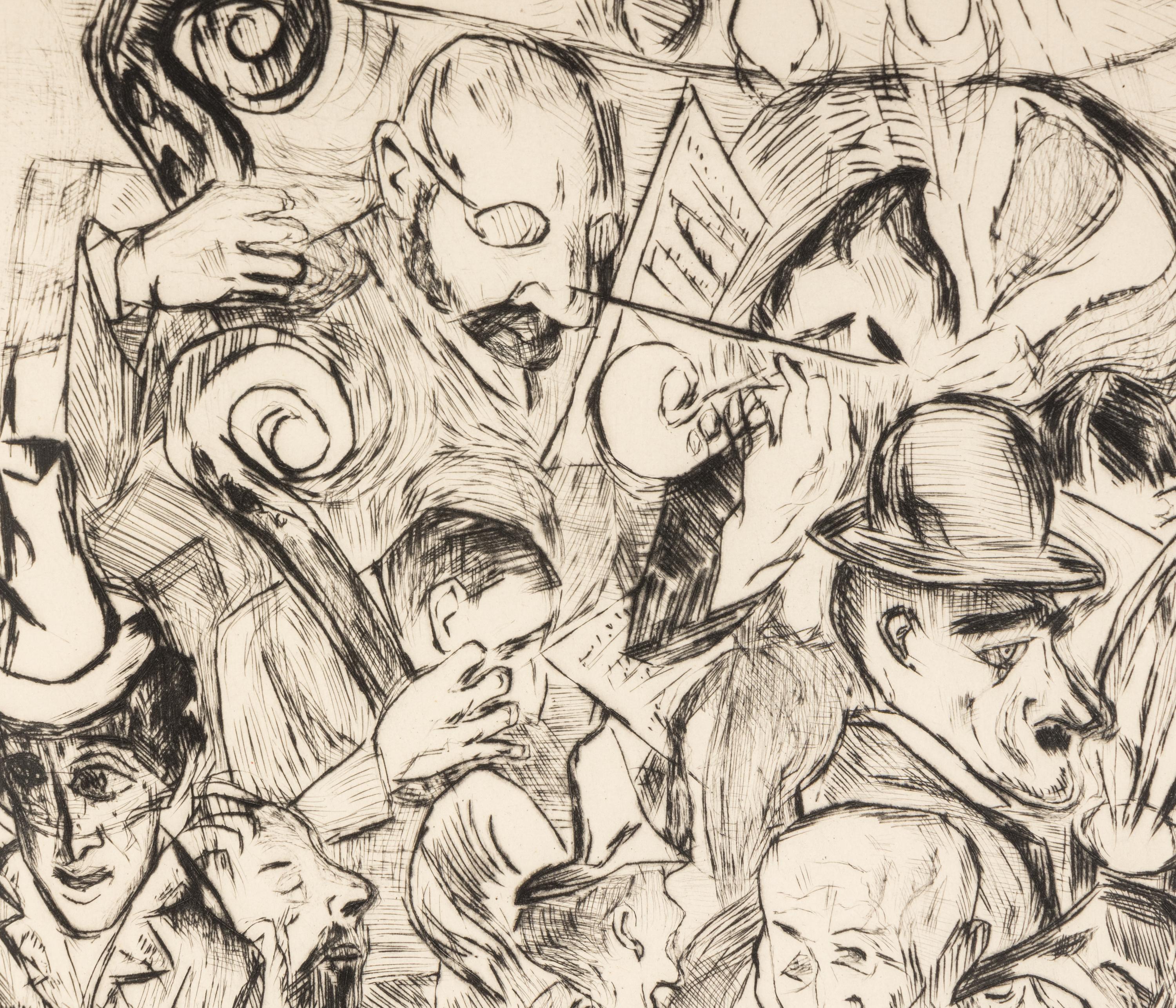 Cafémusik (from Gesichter ), 1918