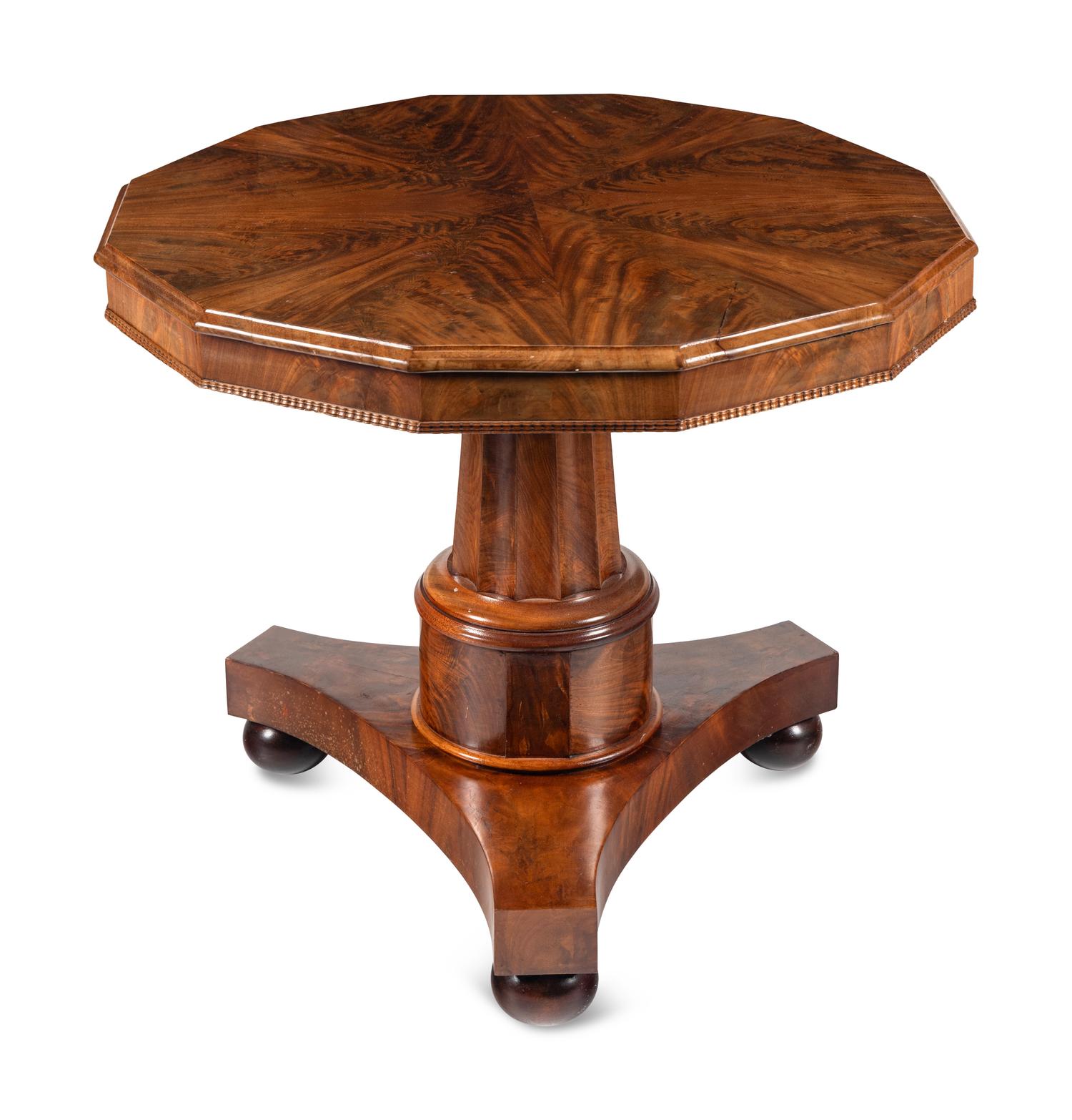 An Empire Style Mahogany Center Table