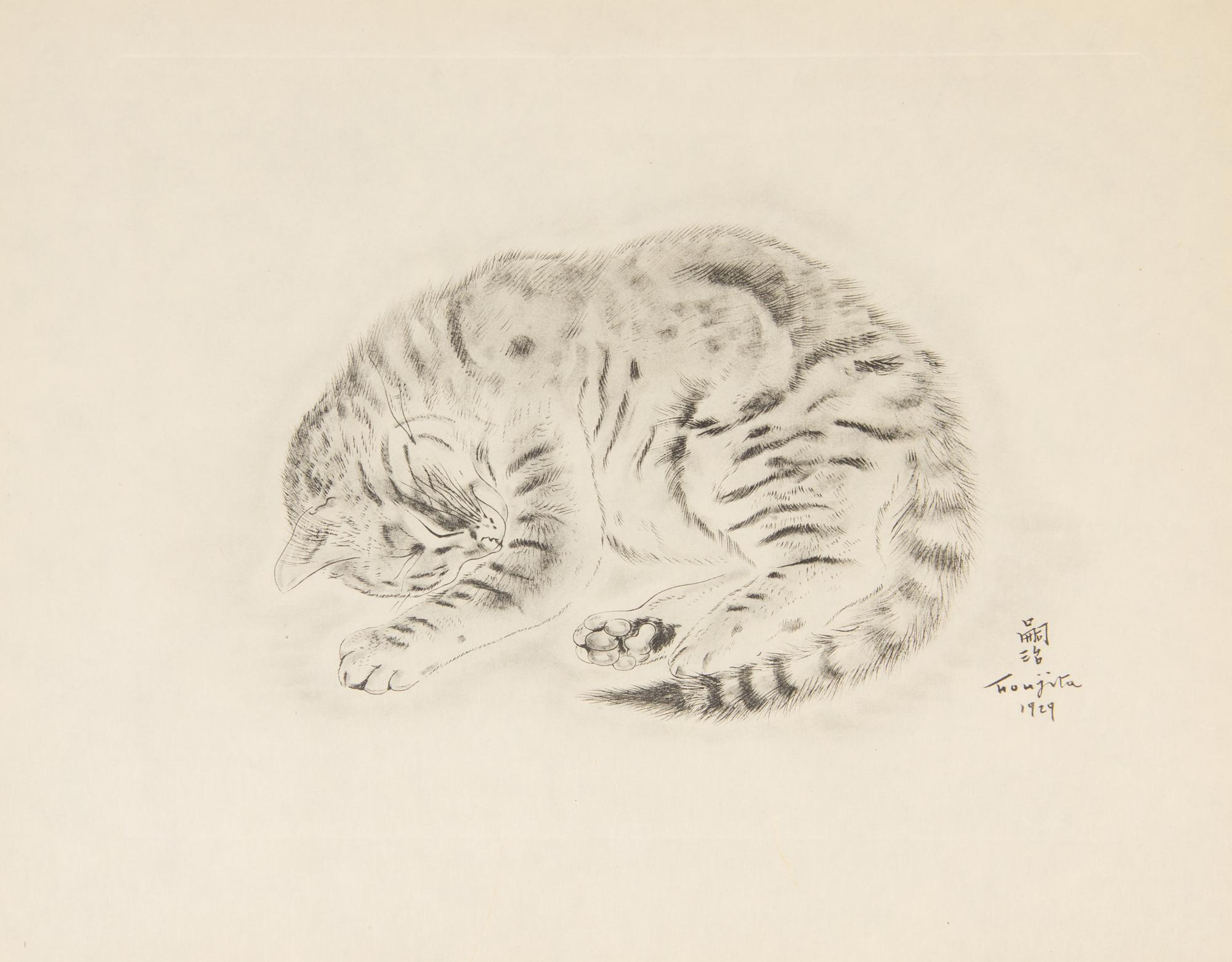 FOUJITA, TSUGOUHARA. 20 etchings from A Book of Cats. New York, 1930. One signed in pencil.
