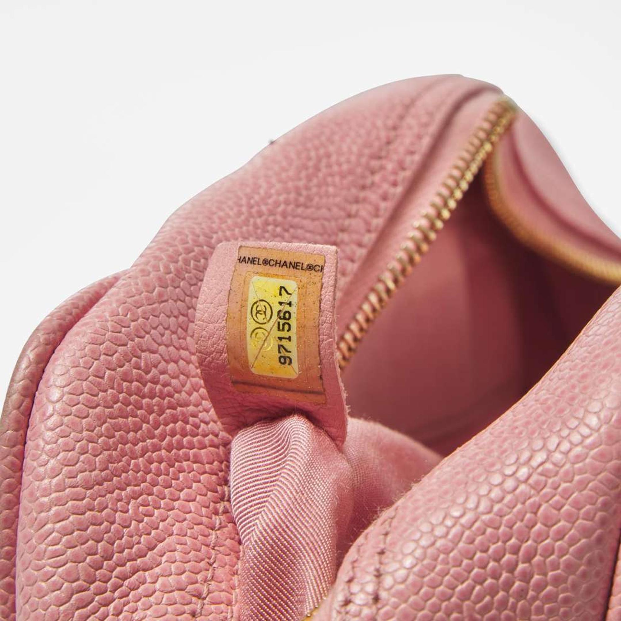 A Pink Chanel Mini Bowling Bag Chanel