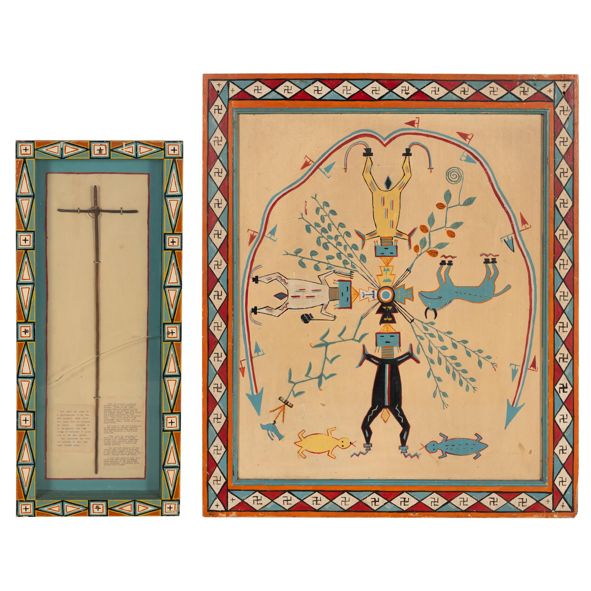 Double-sided Wall Hanging and Shadow Box from Shiprock Trading Post