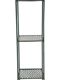 A Pair of Green Painted Iron Plant Stands