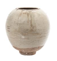 A Celadon Glazed Jar Height 11 inches.