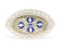A Wedgwood Transfer Printed Creamware Basket