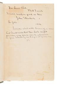 STEINBECK, John (1902-1968). The Pastures of Heaven. New York: Brewer, Warren & Putnam, 1932.
