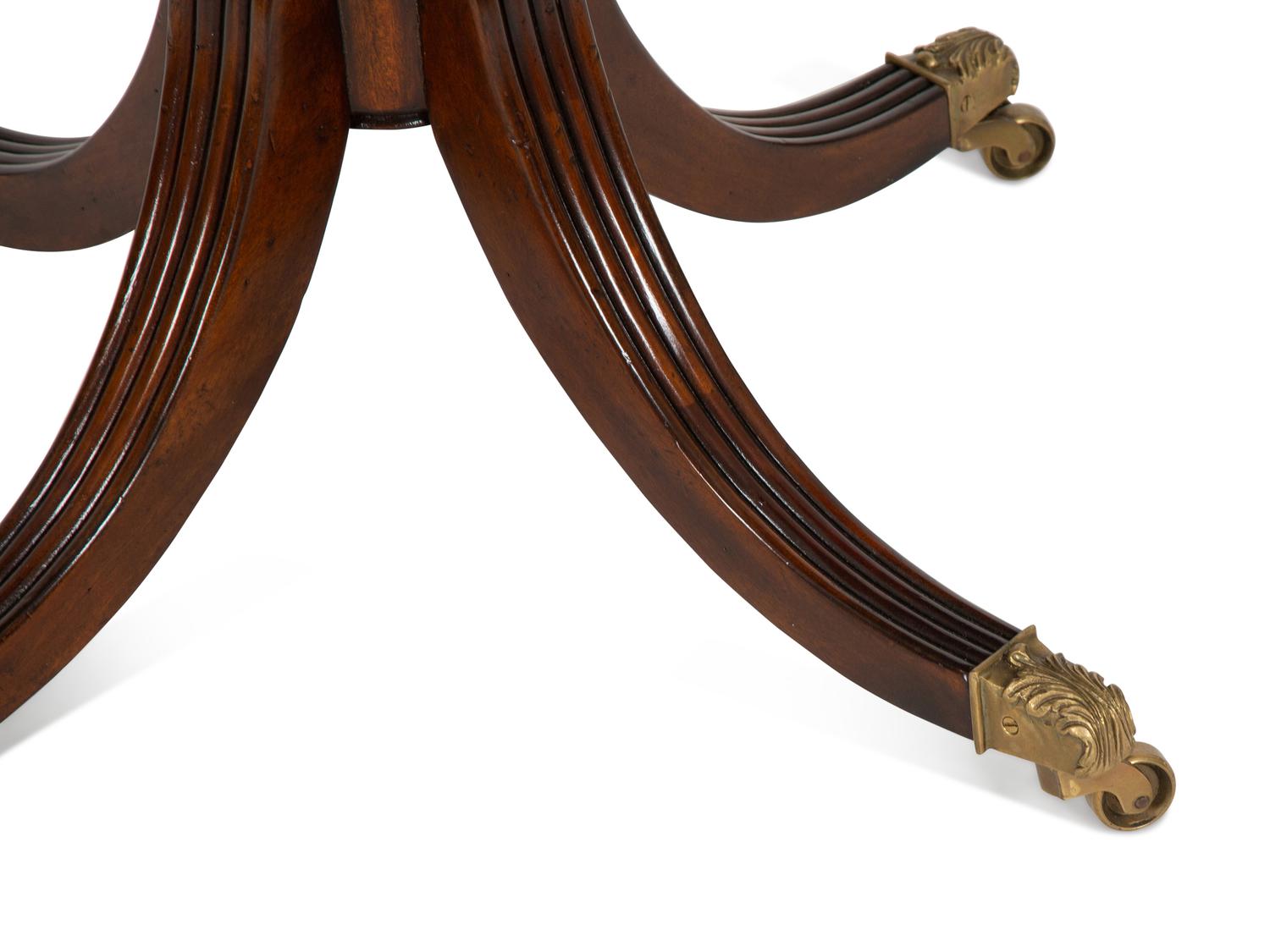 A Regency Style Mahogany Drum Table