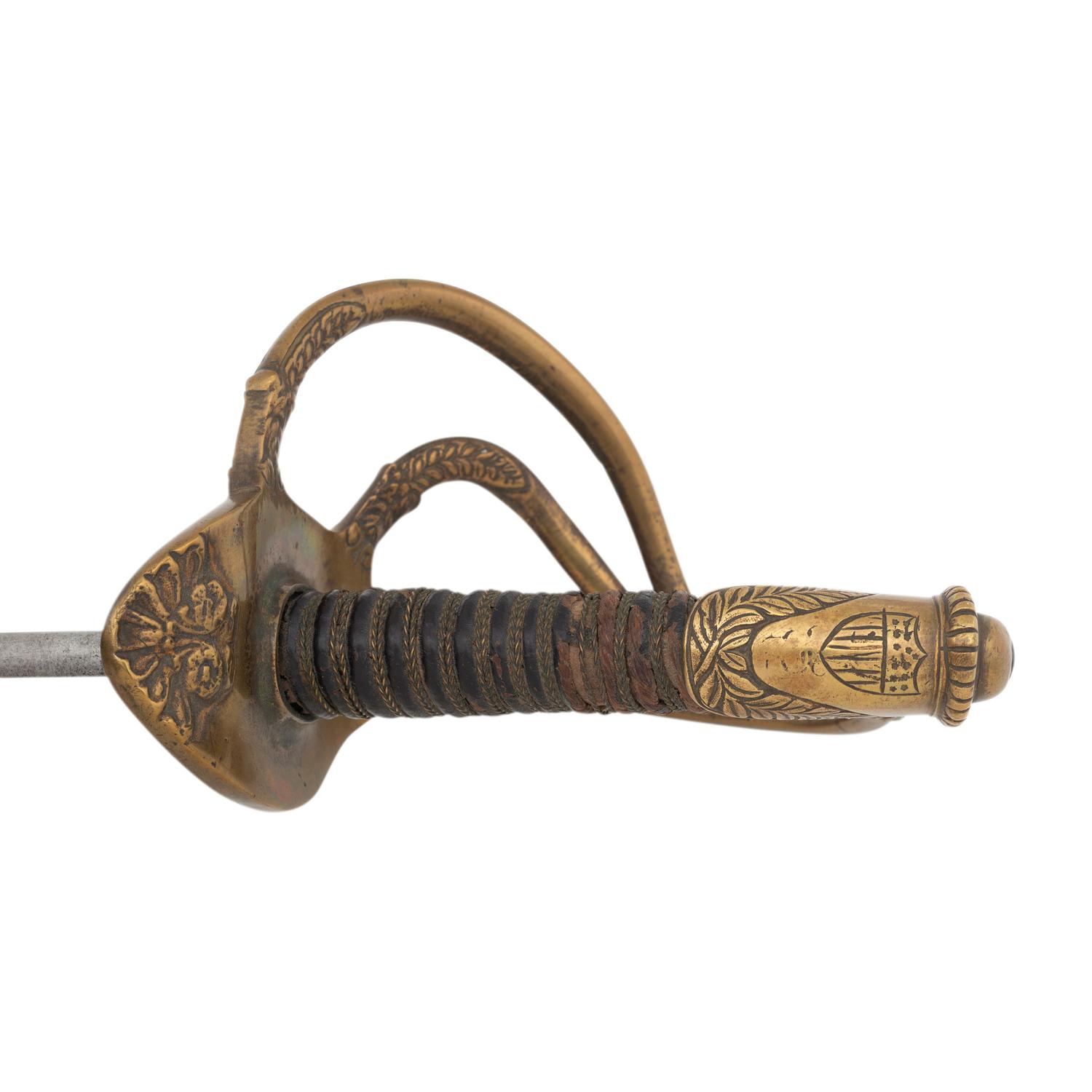 Imported 1840 Type Heavy Cavalry Officers Saber Presented to Lt. James Bradley - 131st NY Volunteers