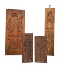 Four Wooden Mold Boards