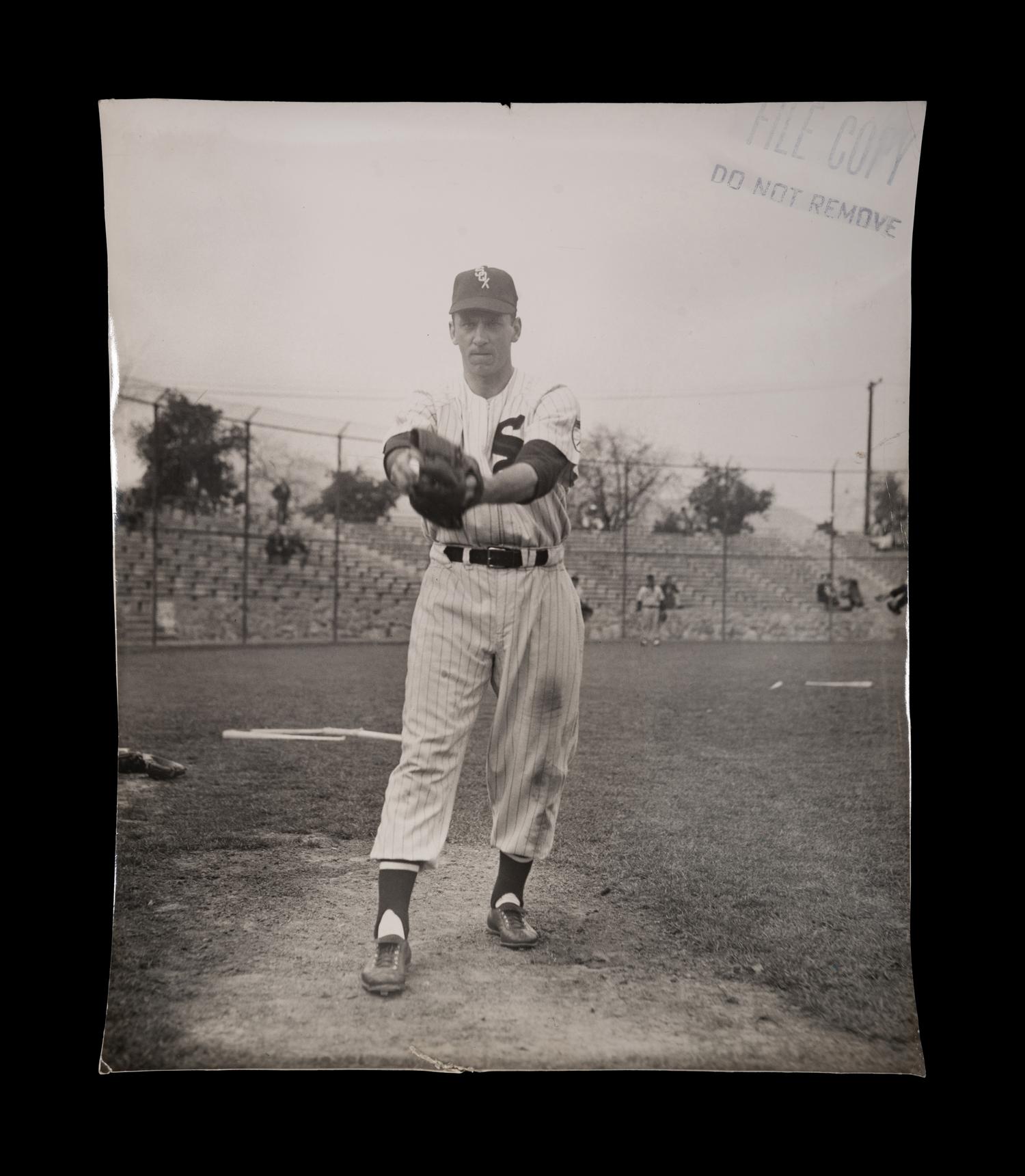 A Group of 1950s Comiskey Park Chicago White Sox Signed Type One Photographs and Ephemera Including Nellie Fox Signed Photograph,
