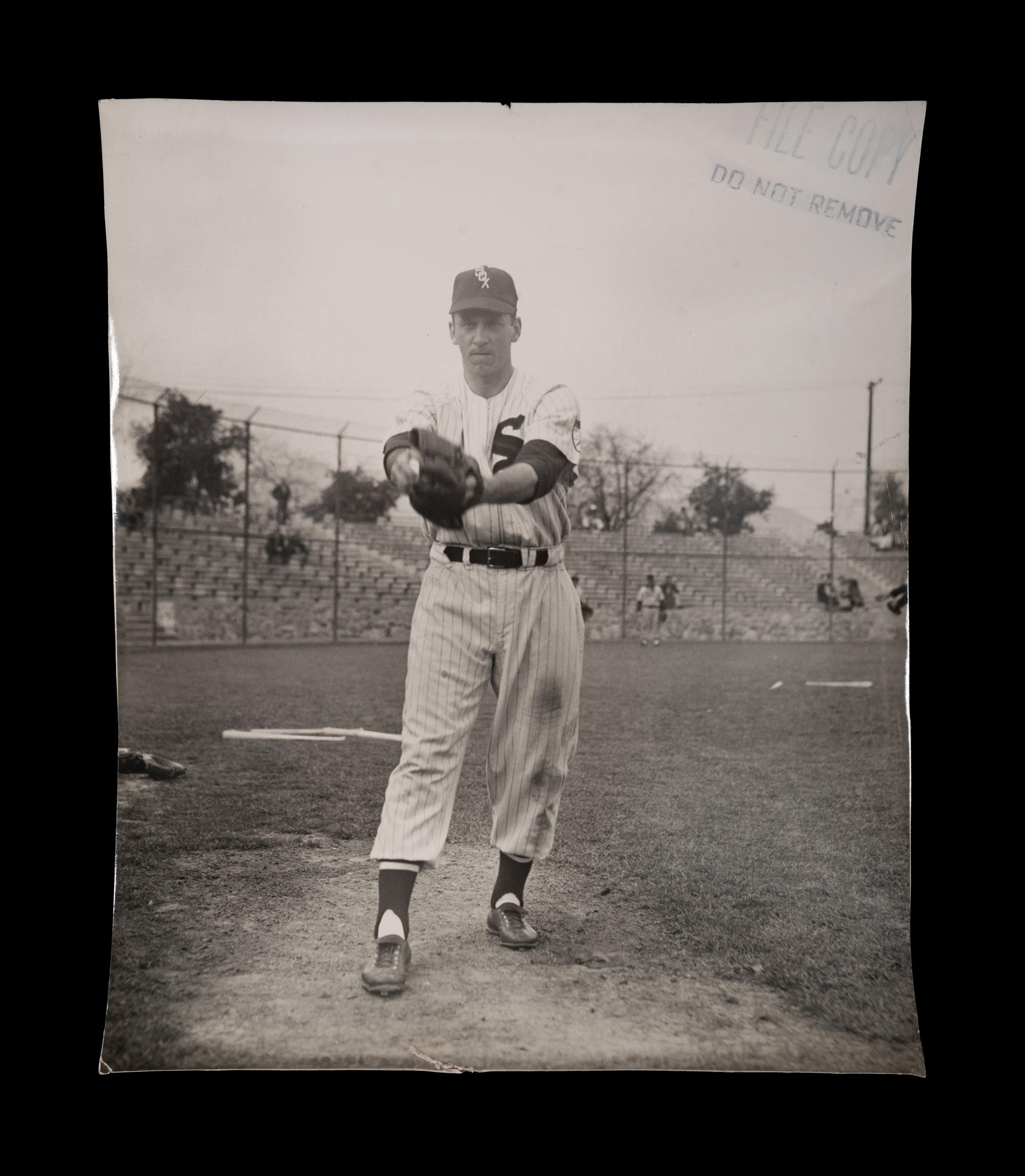 A Group of 1950s Comiskey Park Chicago White Sox Signed Type One Photographs and Ephemera Including Nellie Fox Signed Photograph,
