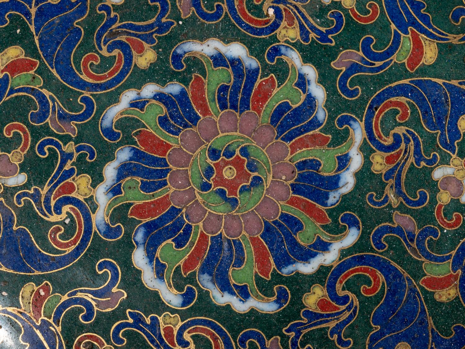Seven Chinese and Japanese Cloisonné Enamel Wares