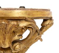 A Pair of Louis XV Style Giltwood Wall Brackets
