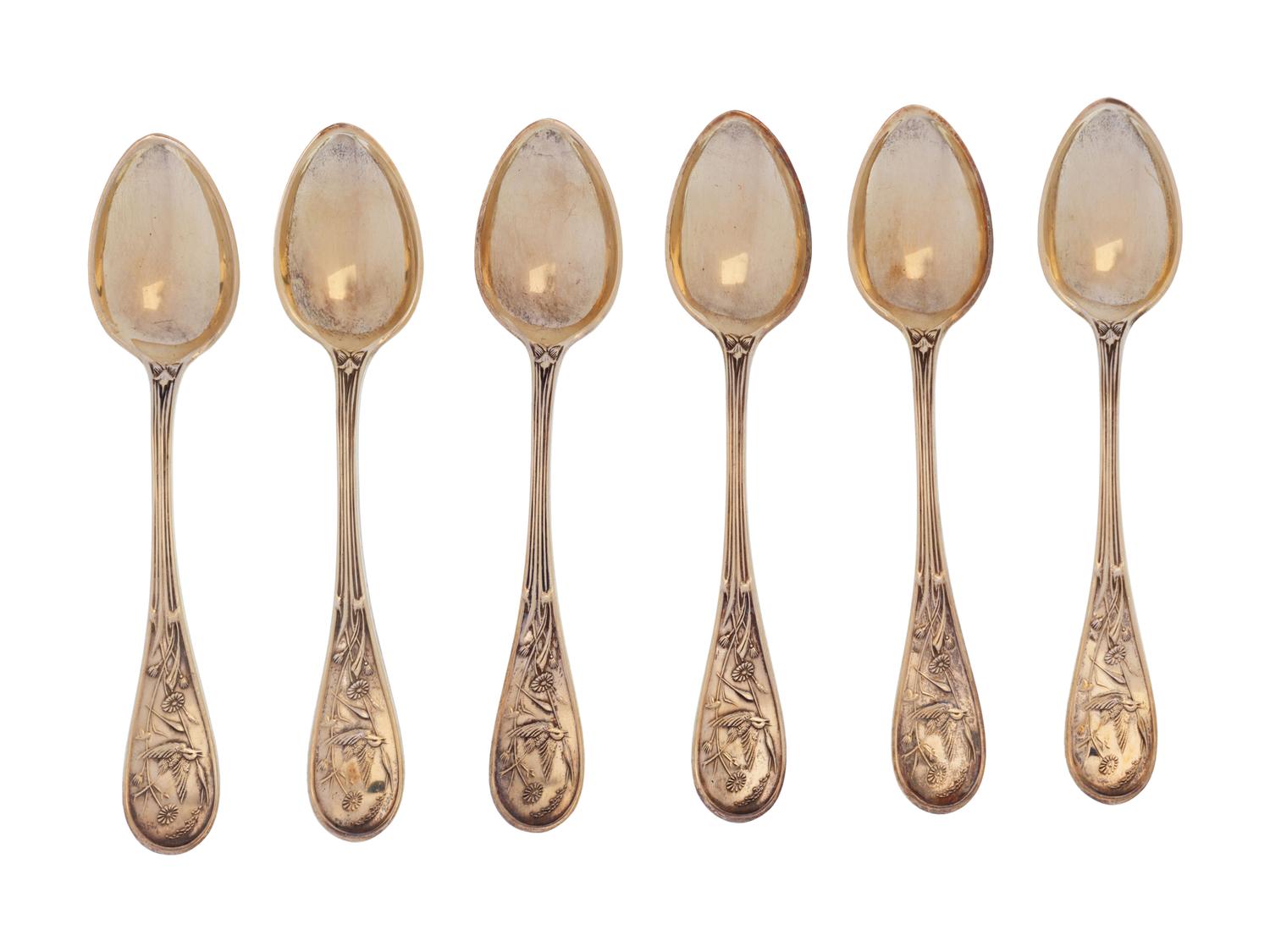 A Set of Tiffany & Co. Silver Coffee Spoons
