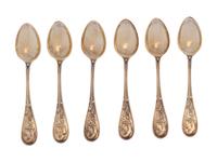 A Set of Tiffany & Co. Silver Coffee Spoons