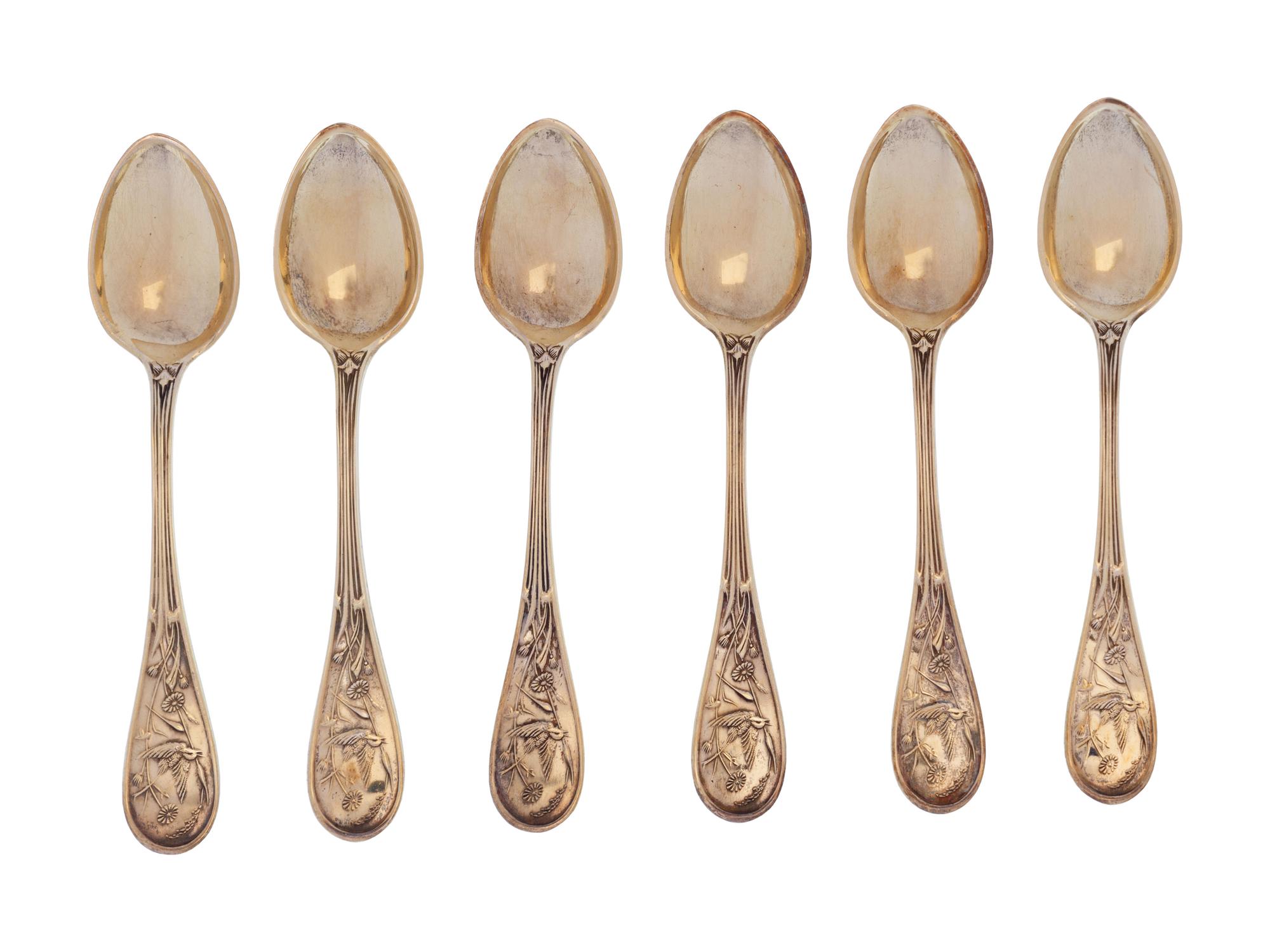 A Set of Tiffany & Co. Silver Coffee Spoons