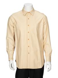 Ralph Lauren, Ecru Lambskin Leather Shirt