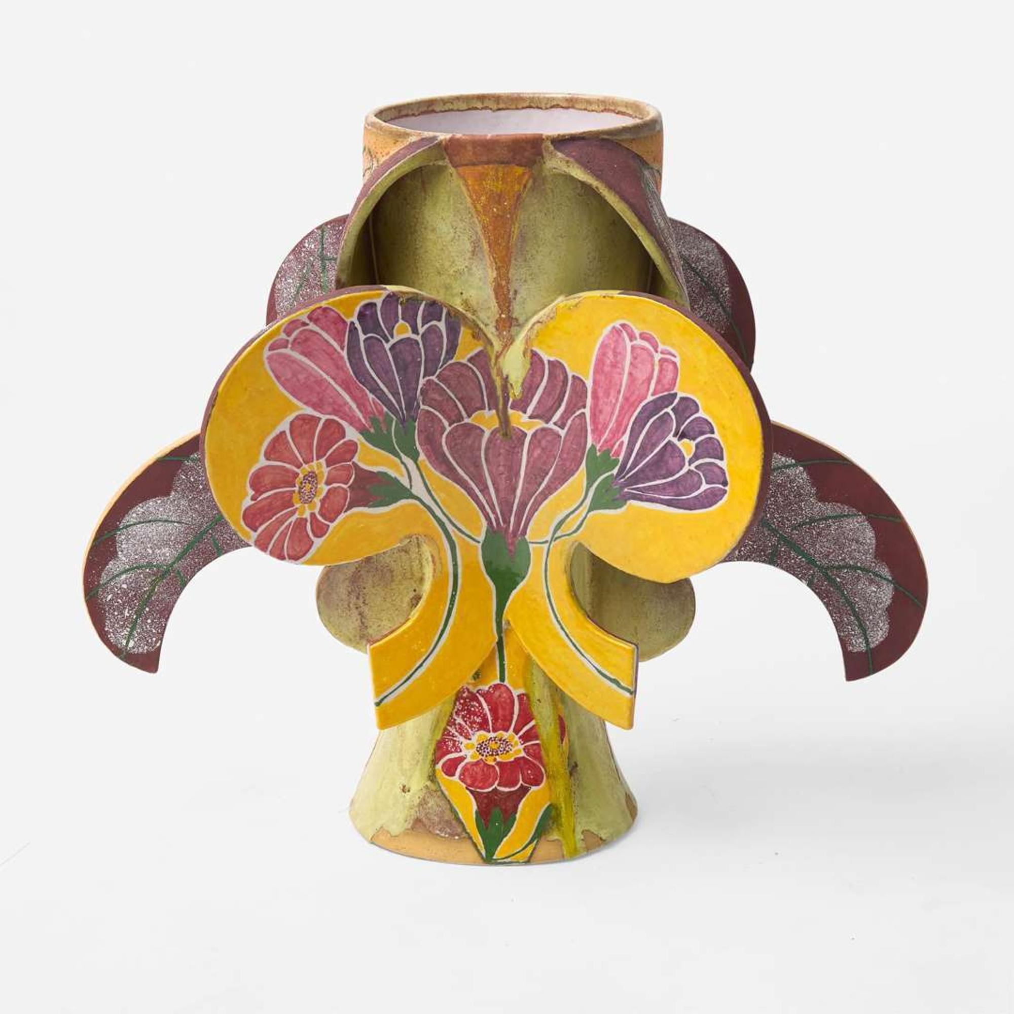 Andrea Gill (American, b. 1948) Monumental Terracotta Vase, USA, circa 1998
