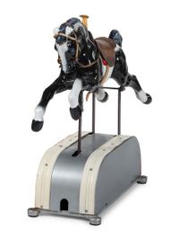 An Electric Painted Riding Horse