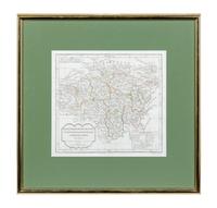 [Charles Francois Delamarche (1740-1817)]. Berri, Nivernois, Bourbonois, Lyonois, Bourgogne, Bresse, et Franche-Comté. France, ca 1762.