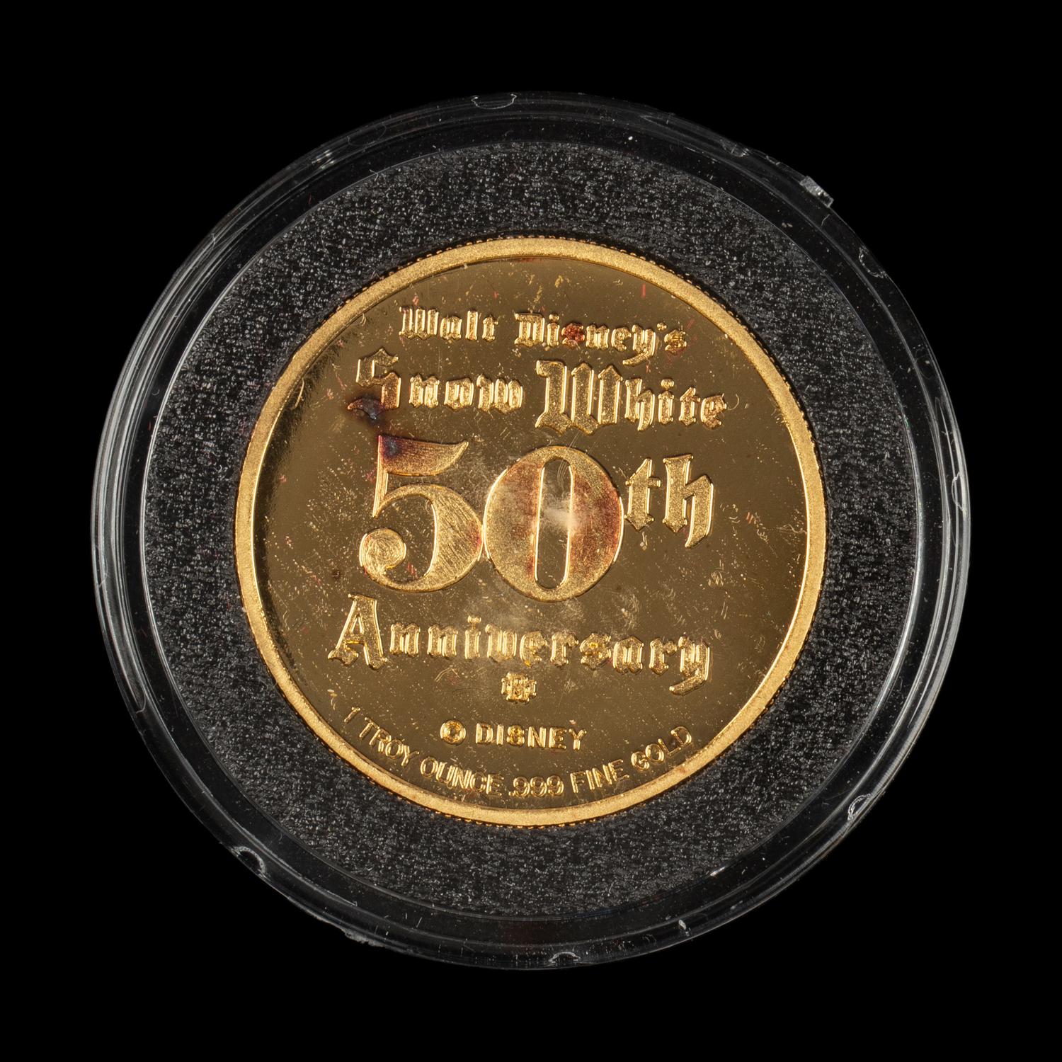 [PRIVATE ISSUE] A 1987 Rarities Mint Issued Snow White and the Seven Dwarves: Dopey 1 Troy oz. Commemorative Round