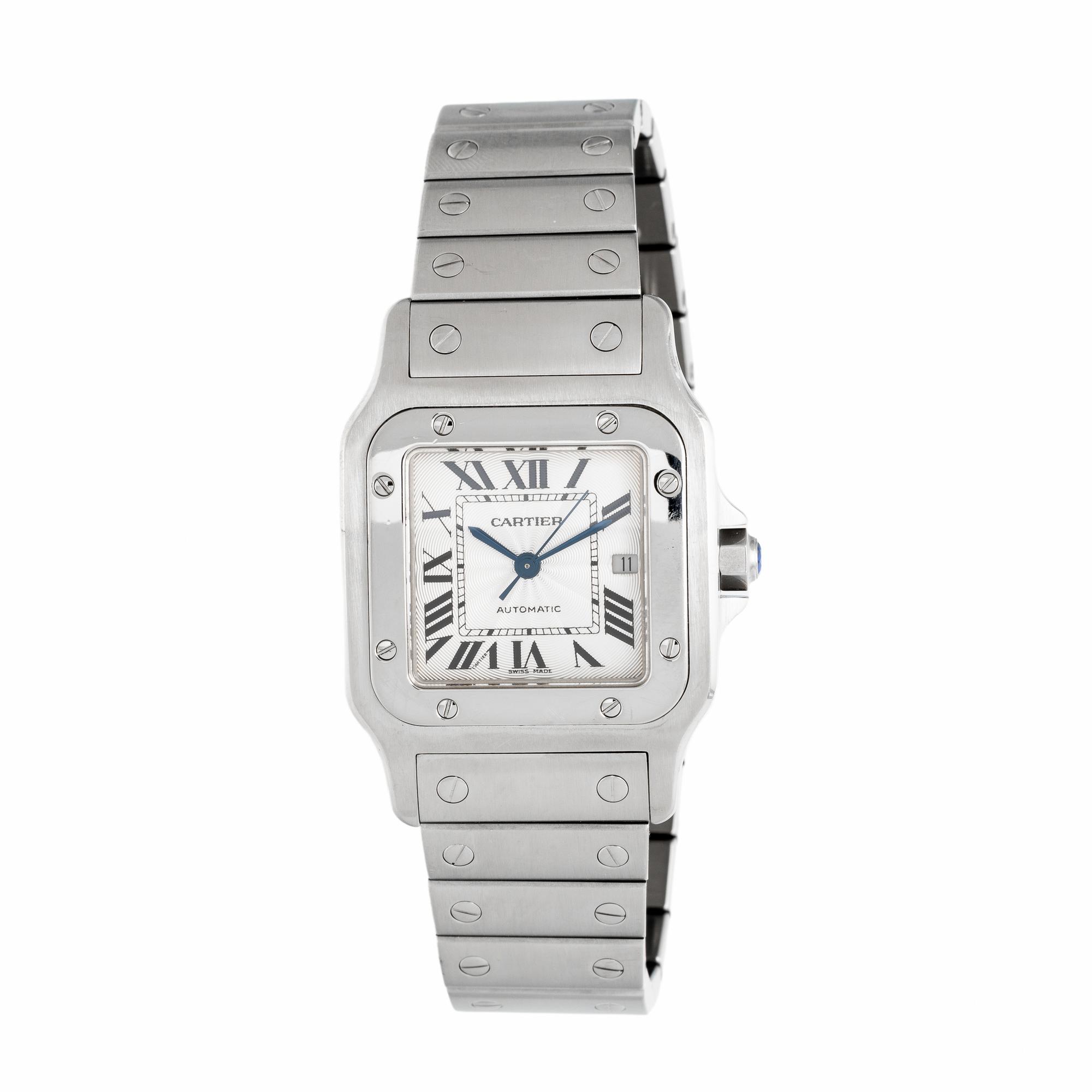 Cartier, Ref. 2319, Stainless Steel 'Santos Galbée' Watch, with Box & Papers