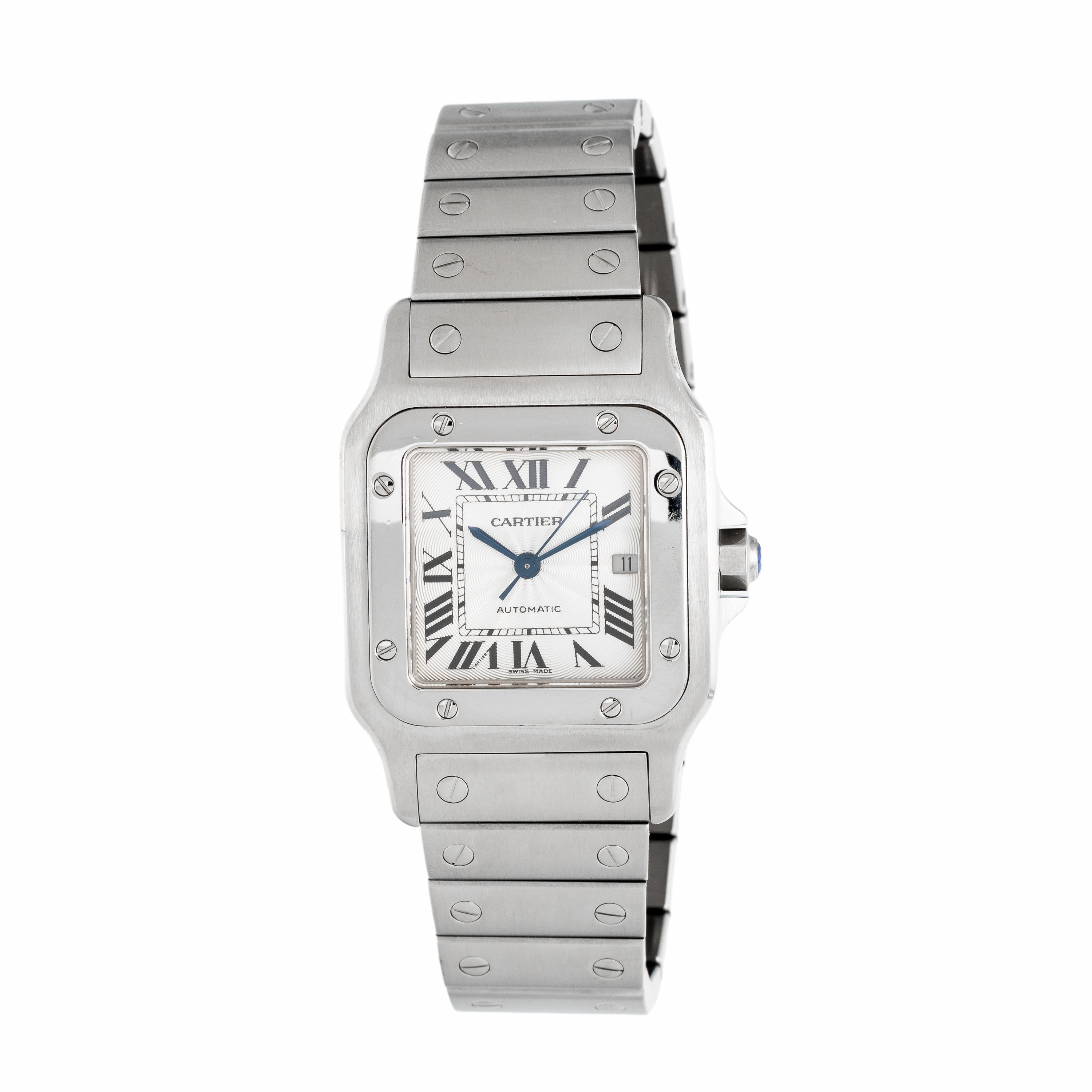 Cartier, Ref. 2319, Stainless Steel 'Santos Galbée' Watch, with Box & Papers