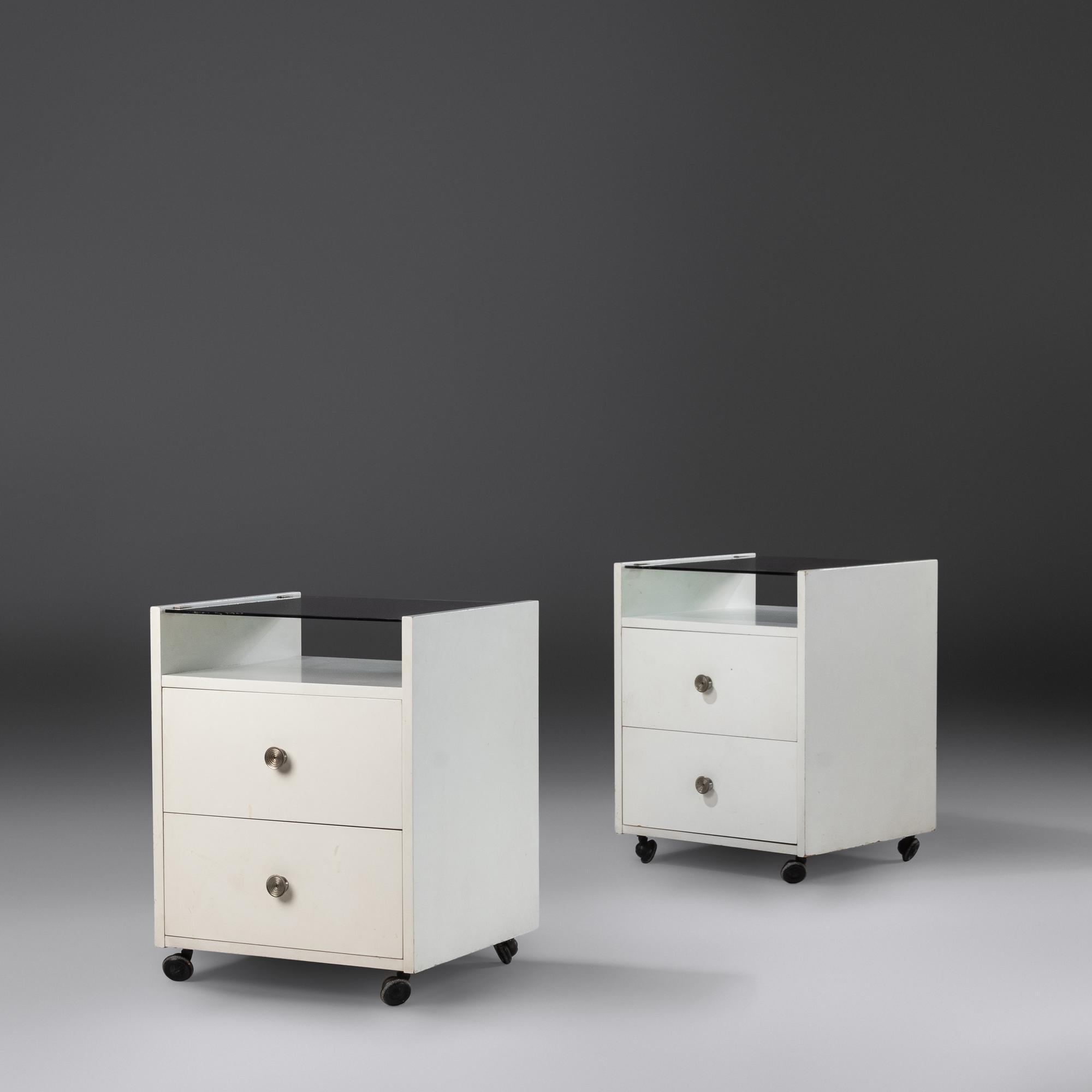 Pair of Nightstands, c. 1960 Sormani, Italy