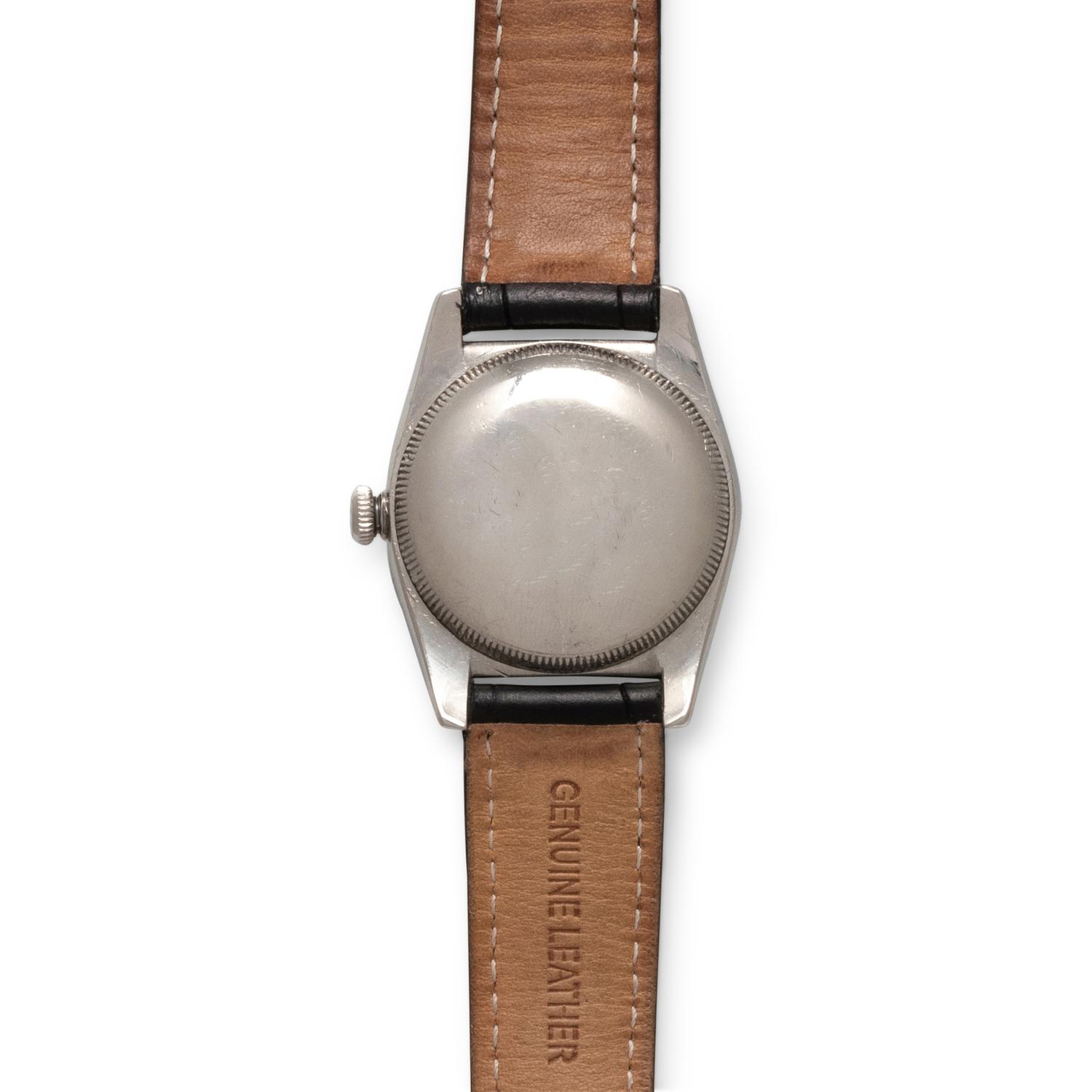 ROLEX, REF. 5011 STAINLESS STEEL AND ROSE GOLD 'OYSTER PERPETUAL BUBBLEBACK' WATCH