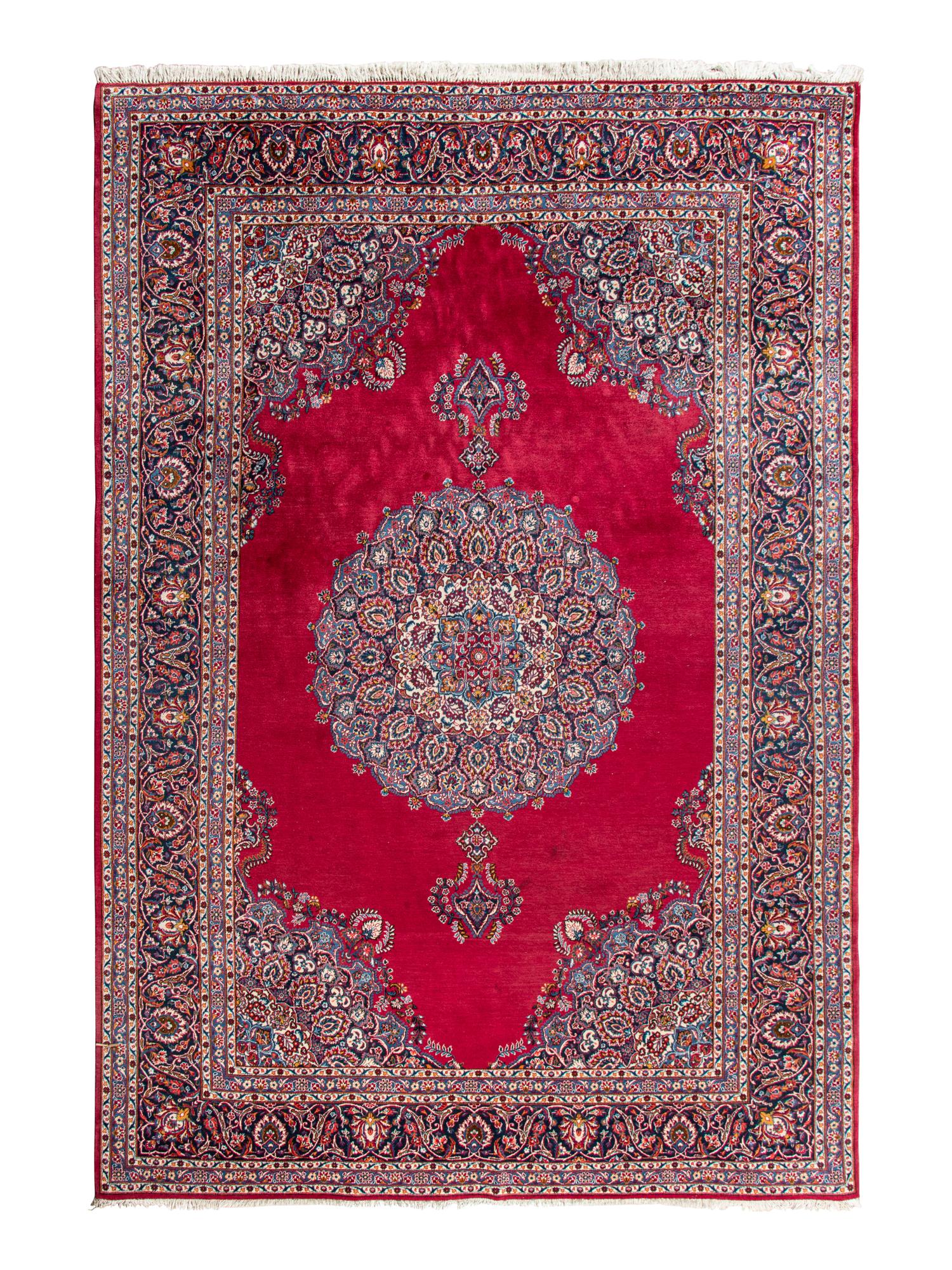 A Kashan Wool Rug