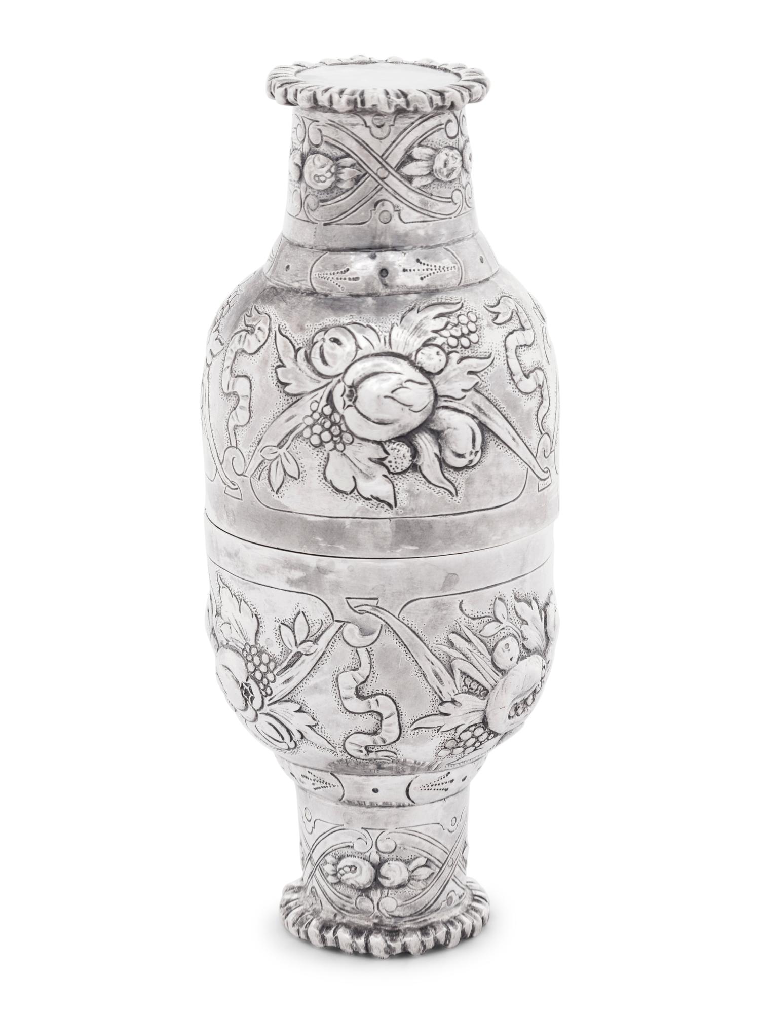 A Pair of German Silver Traveling Cups