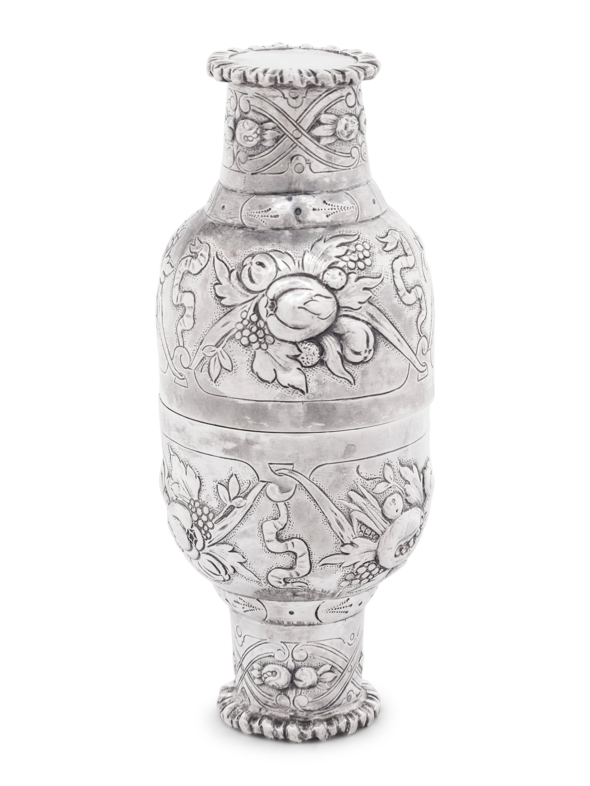 A Pair of German Silver Traveling Cups