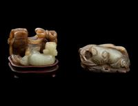 Two Chinese Jade 'Animal' Carvings
