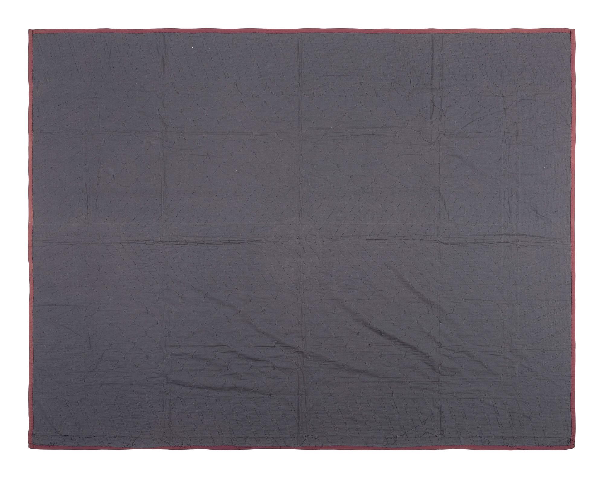 An Amish Pieced Cotton Quilt