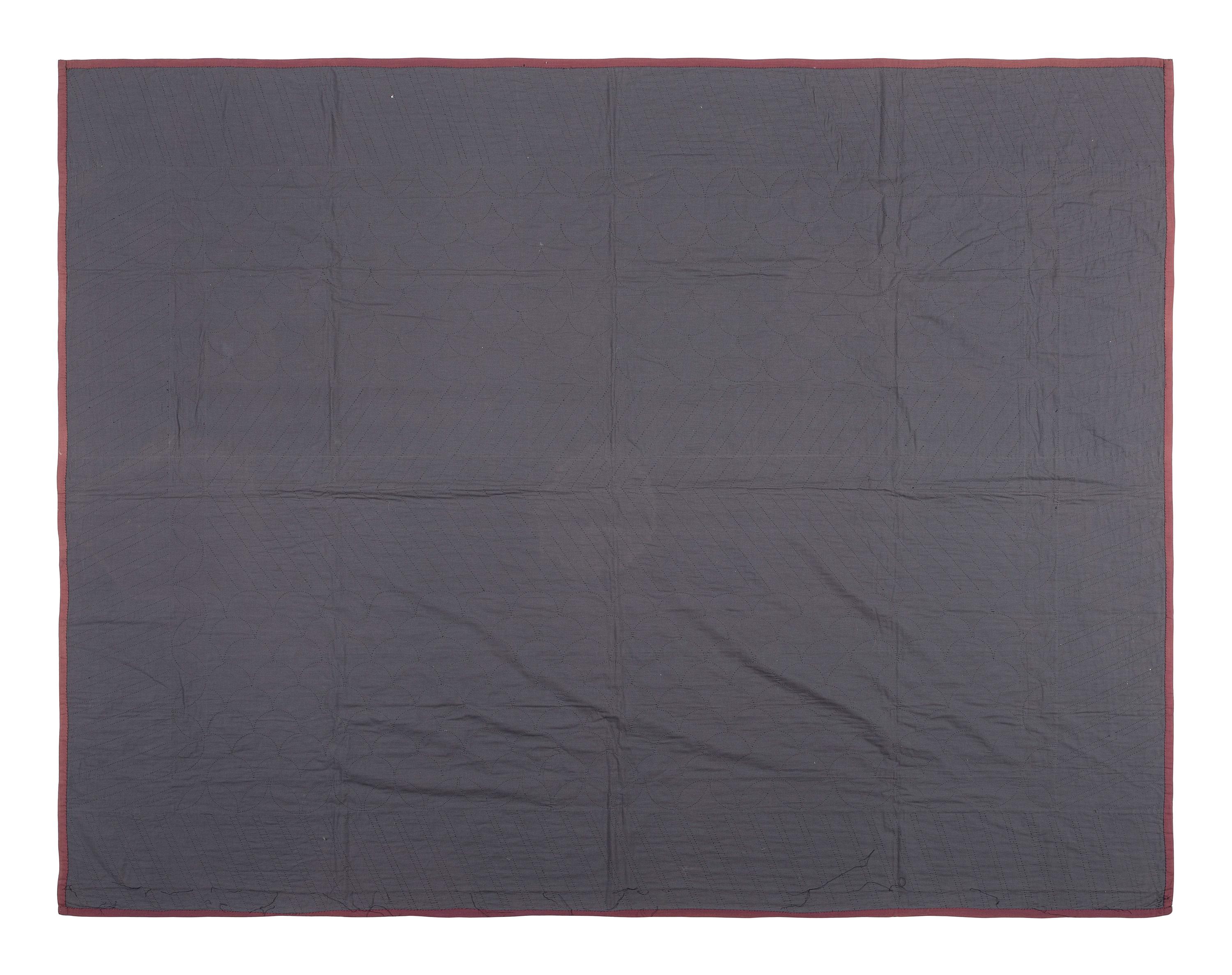 An Amish Pieced Cotton Quilt