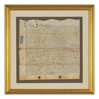 [Philadelphia] Signed 1705 Philadelphia land indenture