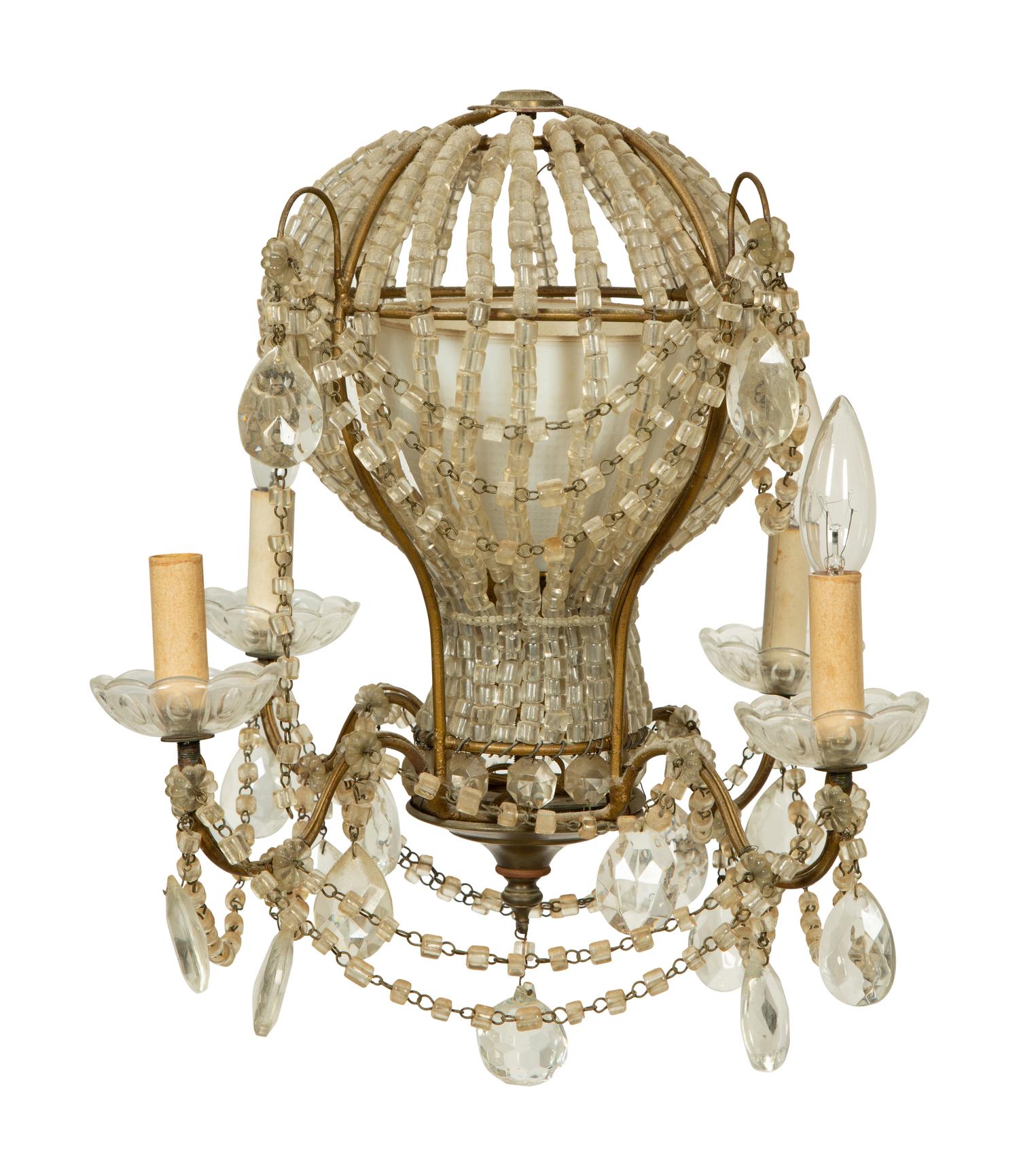 An Italian Beaded Balloon-Form Chandelier