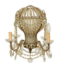 An Italian Beaded Balloon-Form Chandelier