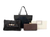 Four Designer Bags: One Lanvin, One Botttega Veneta, One Oscar de la Renta, One Roger Vivier, 2010-20s