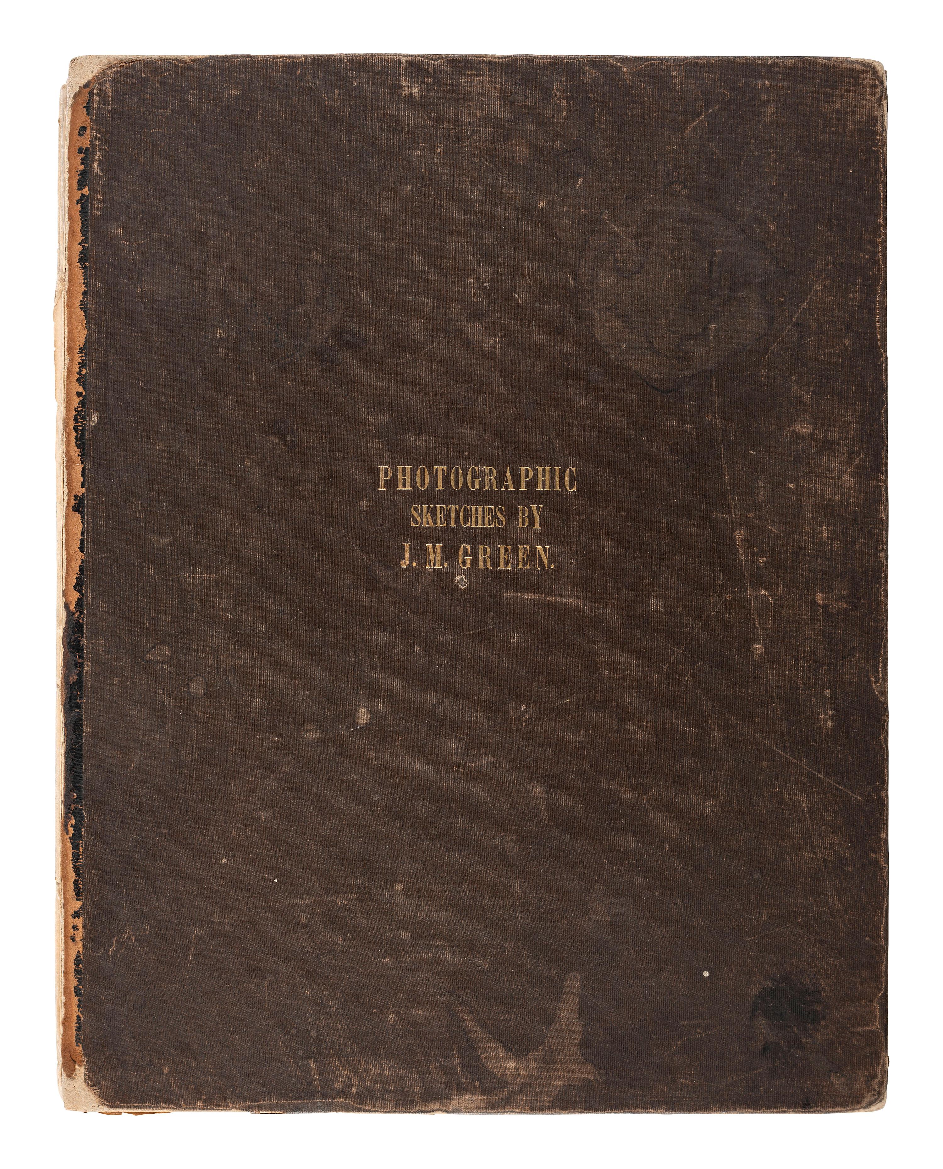 [EARLY PHOTOGRAPHY]. GREENE, Jeremiah M. (b. 1825), photographer. Photographic sketchbook containing 14 images. [ With: ] Civil War letters.